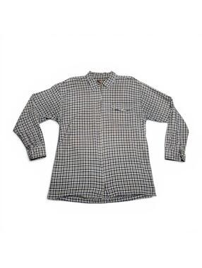 Vintage American Outpost Cotton Long Sleeve Zip-Up Plaid Shirt